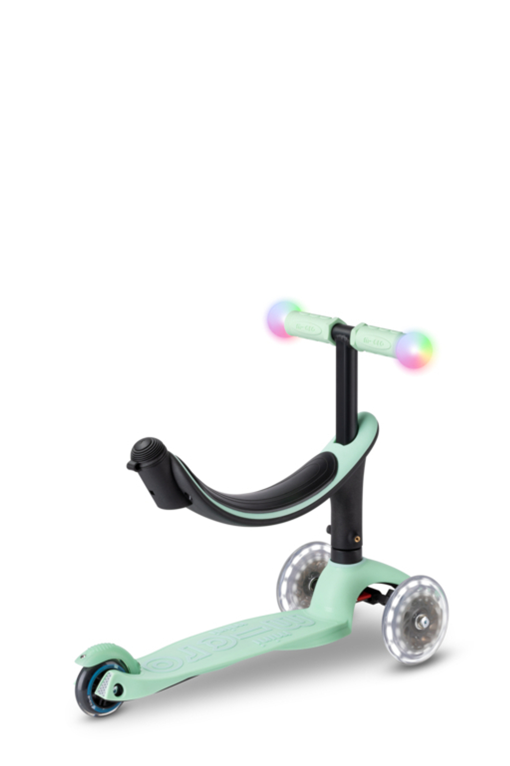 Самокат Micro Mini2Grow Deluxe Magic LED ментоловый