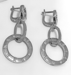 "Эстерелла" - ювелирные серьги из серебра