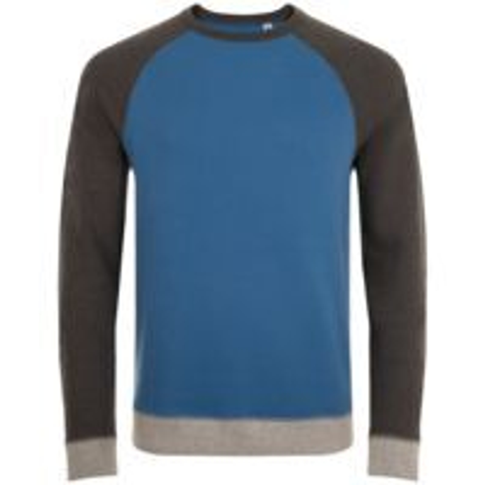 Толстовка унисекс Sandro, синяя с черным меланжем