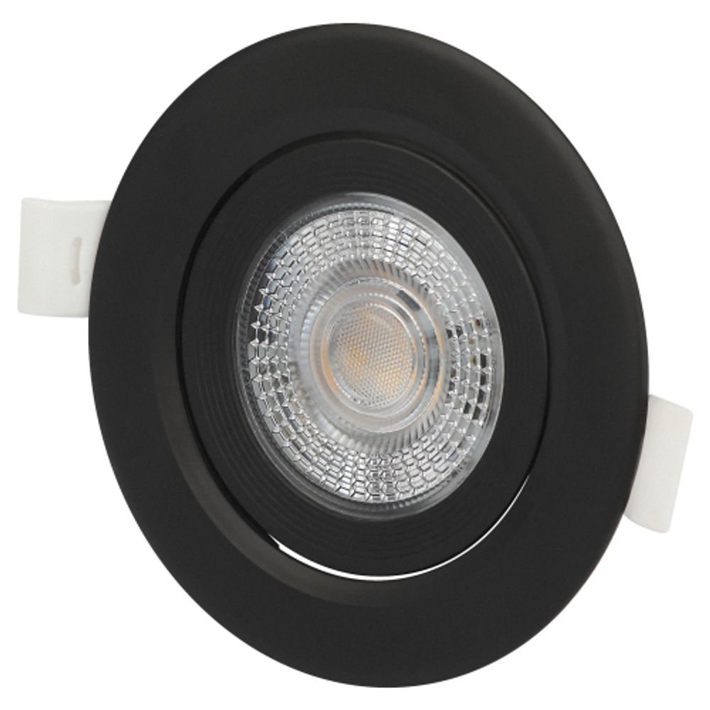 Светильник светодиодный встраиваемый ЭРА KL LED 25A-5 4K BK круглый поворотный черный 5Вт 4000К