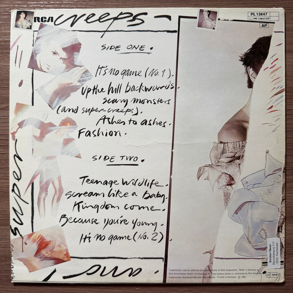 David Bowie ‎– Scary Monsters (США 1980г.)