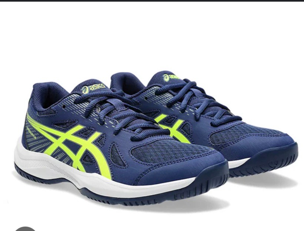 ASICS, UPCOURT 6, Volleyball, BLUE EXPANSE/SAFETY YELLOW, MEN, US 10,5 /EUR 44,5 /UK 9,5 /СМ 28,25