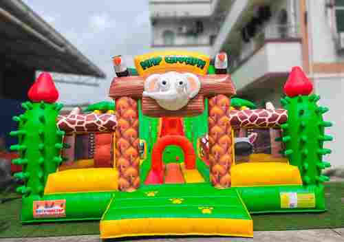 Коммерческий надувной батут "Сафари Ультра", 14*6*7,5 м.