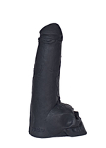 Фаллоимитатор Призрачный всадник с мошонкой в виде черепа - 28,5 см. (Цвет: черный)