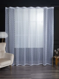 Тюль 300 на 250 в спальню кухню длинный готовый