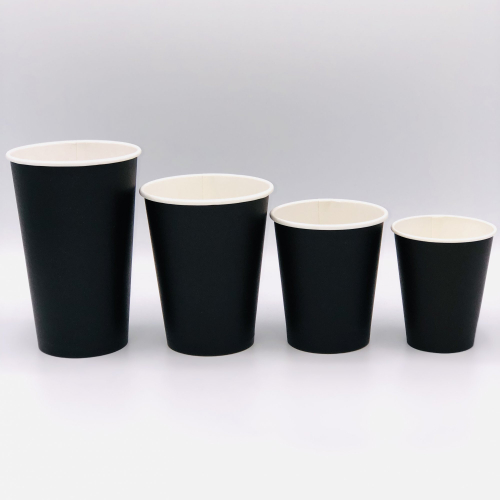 Бумажный стакан 350мл. Черный, 1000шт/кор. Лига пак