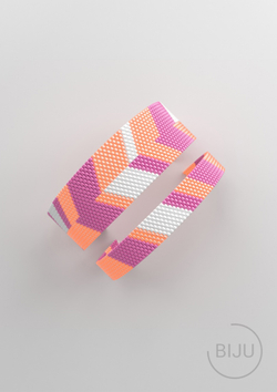 Схема PEYOTE, Схема браслета мозаичное плетение, узор из Miyuki Delica 11/0, файл PDF, №308