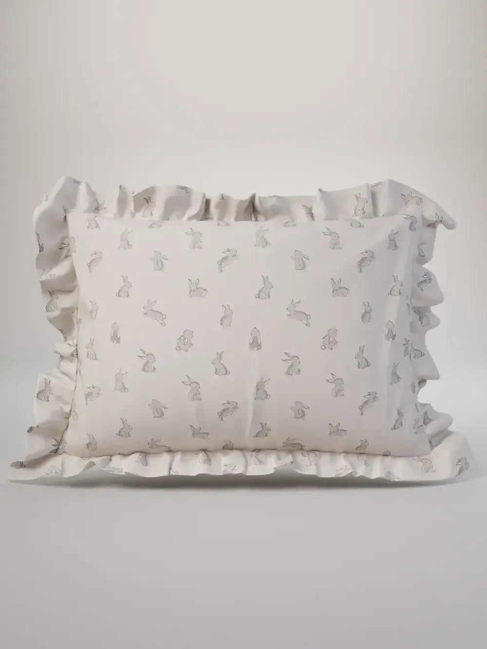 Декоративная наволочка с рюшами, оборками "Фландр" 40х60 см, 1 шт, без молнии