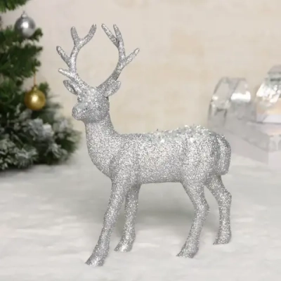 Фигурка новогодняя MAGIC «Лесной олень» 32*22*6 см, Серебро