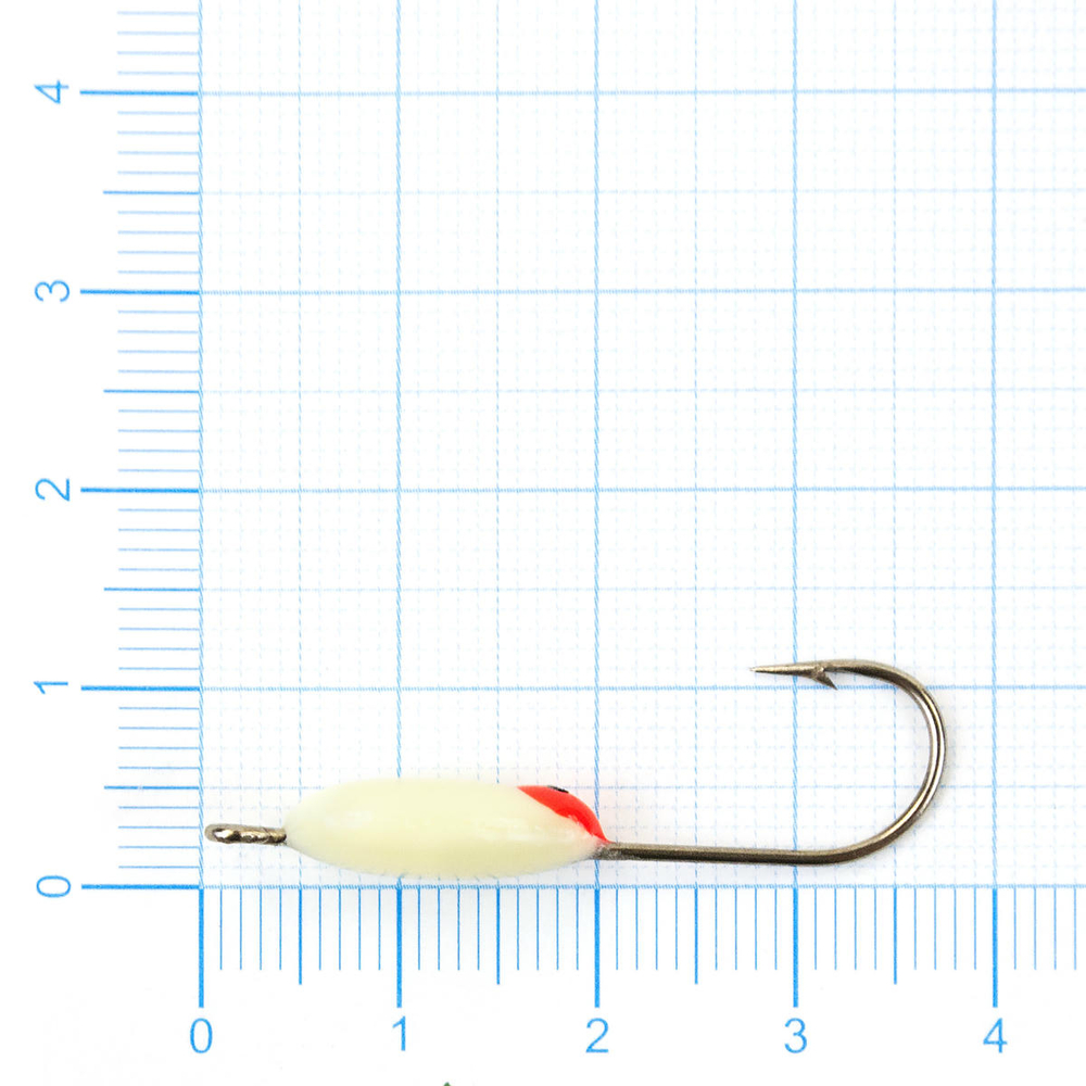 Мормышка фосфорная плавающая Lumicom 102, №4 Long+,P (набор 32шт)