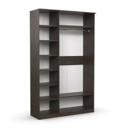 Шкаф 3-х створчатый Дуэт Люкс с зеркалом Венге/Млечный дуб