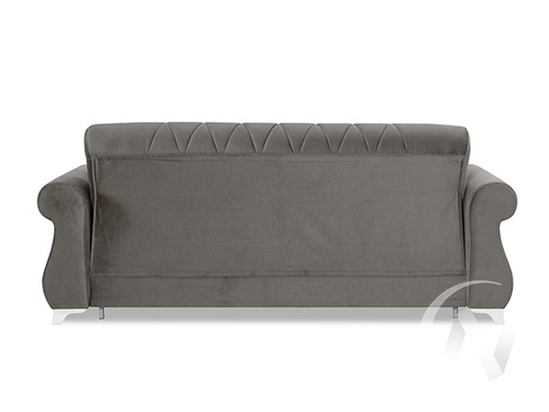 Диван прямой Бриз 2 (БД) НПБ ОПОРЫ БЕЛЫЕ/GROUND 05 (серый)/GROUND 01 (бежево-кремовый)