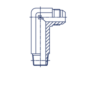 Штуцер FRMC90 JIC 3/4 - BSP 1/2 (удлин.)