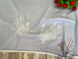 Кулирка с лайкрой ГОЛУБАЯ реагирует на тепло