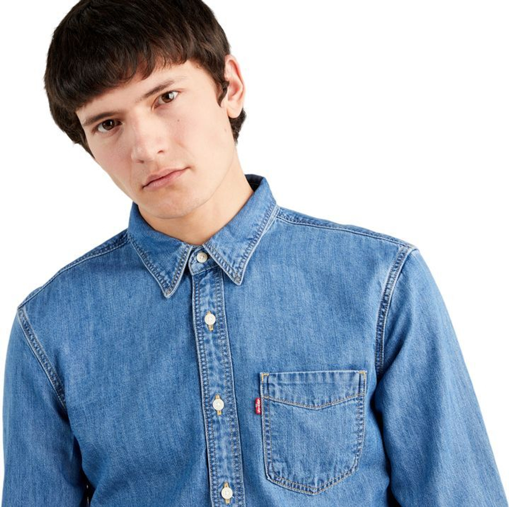 Рубашка Levis Levi's Original SUNSET 1 PKT SLIM COTTON TENCEL MID WO