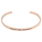 Браслет Enjoy the Journey, розовая позолота