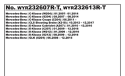 Штатная электрика для фаркопа с розеткой 13-pin, для Mercedes-Benz C,CLS,E,GLK WYR232613R-T (Trail-Tec)