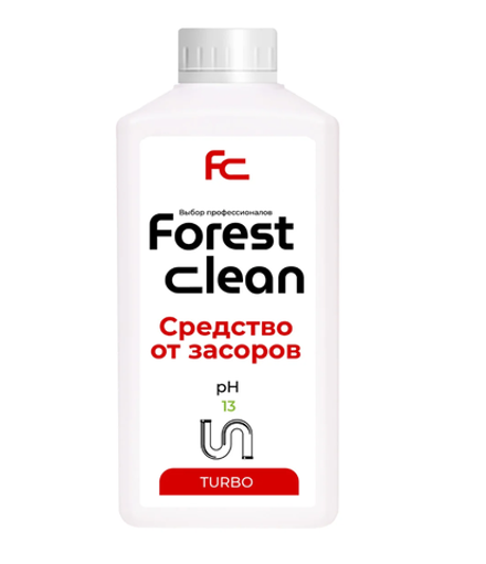 Forest clean средство от засоров TURBO 1 л