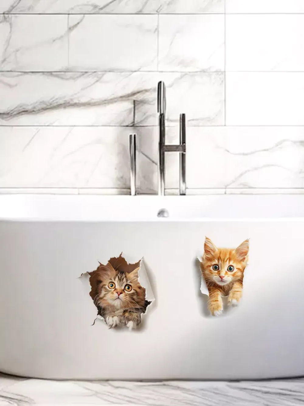 Наклейка с котятами интерьерная