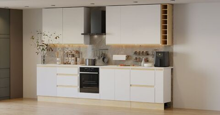 Навесной модуль для винных бутылок Виола, белый