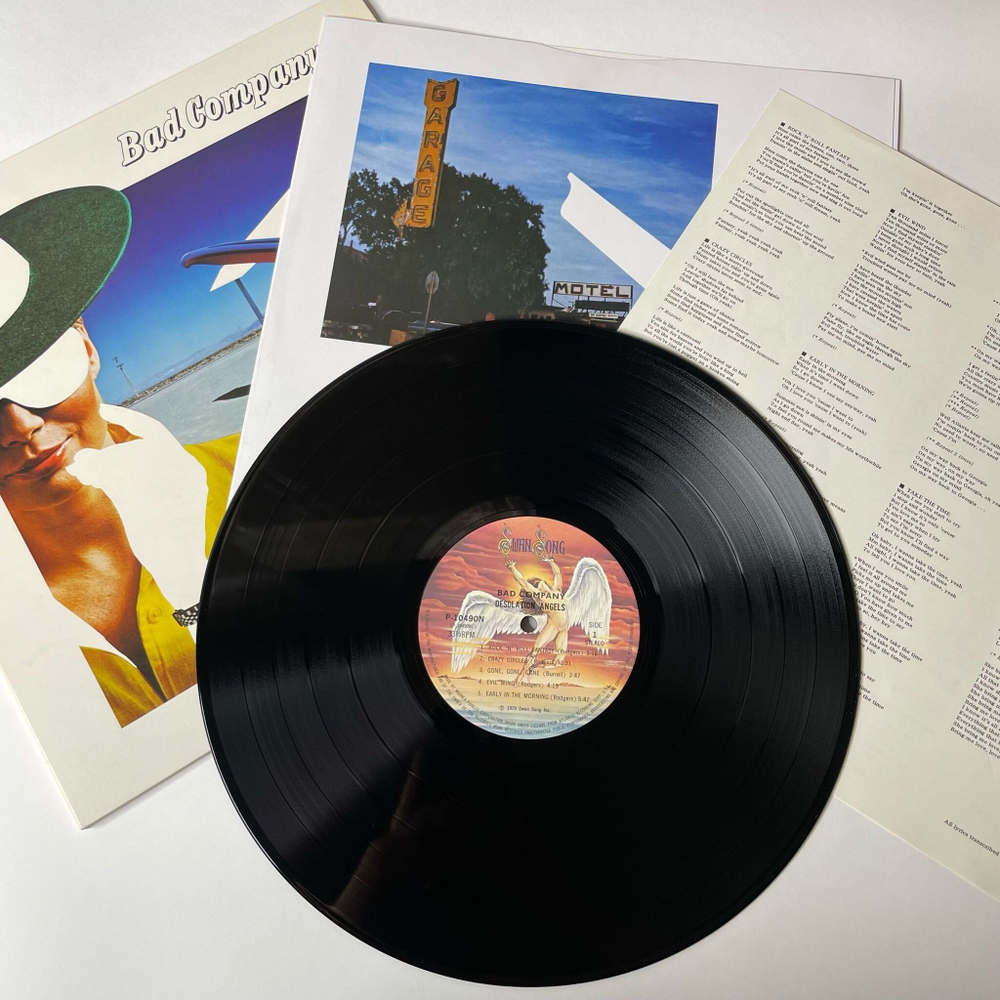 Винтажная виниловая пластинка LP Bad Company Desolation Angels (Japan 1979) (No Obi) Lonely For Your Love