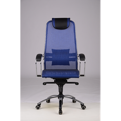 Эргономичное офисное кресло "SAMURAI S1" (синяя сетка), Метта, г.Уфа