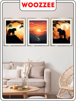 Набор постеров "Горный тигр" 3шт.