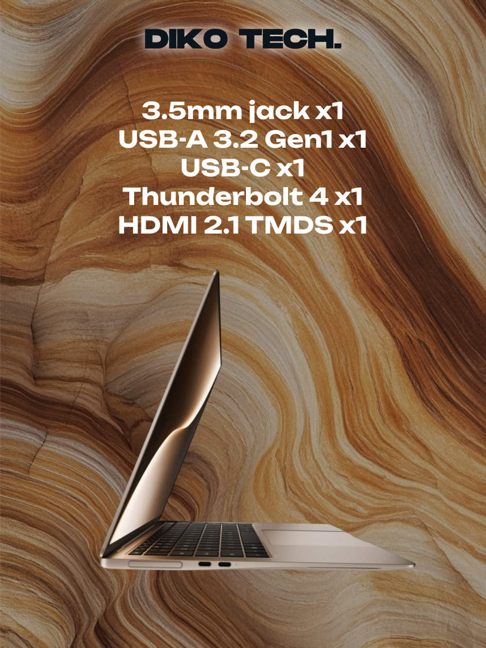 Ноутбук HONOR MagicBook Art 14 2025 / Ultra 7 255H / 32GB / 1TB / GOLD