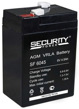 Аккумуляторы Security Force SF 6045 - фото 1