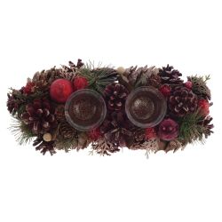 GAEM Подсвечник "Новогодняя композиция", L31 W14 H9 см