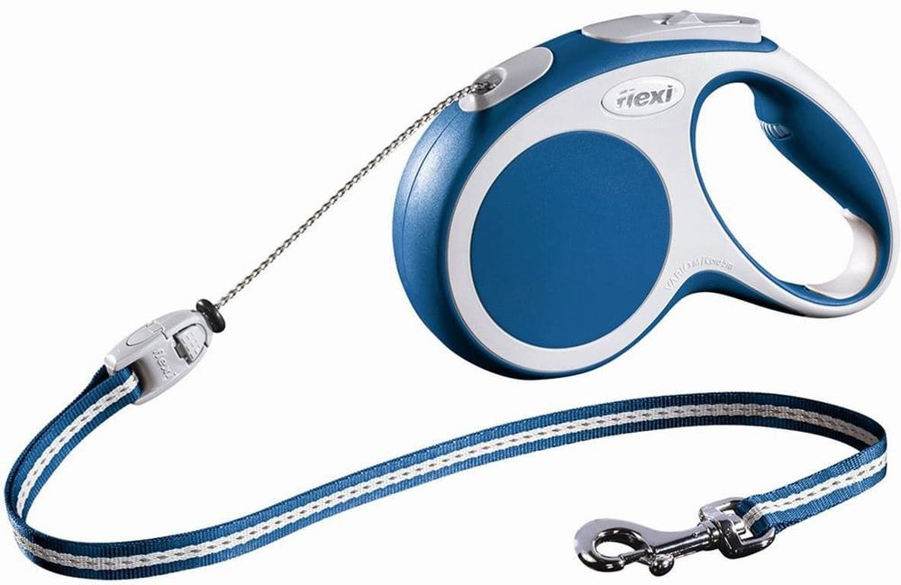 FLEXI рулетка Vario Basic М (до 20 кг) трос 5 м синяя
