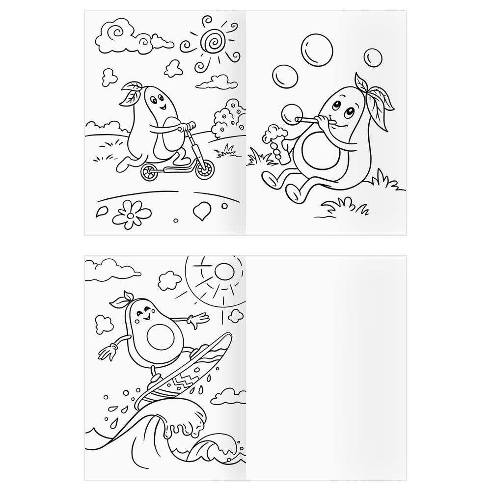 Раскраска А4 Вкусная раскраска Три совы, в ассортименте