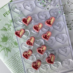353 | Форма для шоколадных открытых конфет "Сердце" (275*175 мм)