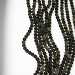 Обсидиан натуральный, мини-сердечки, 6,3мм