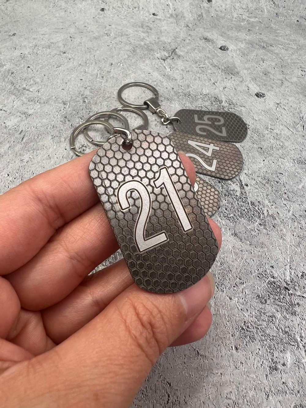 Номерки на ключи металлические 21-25
