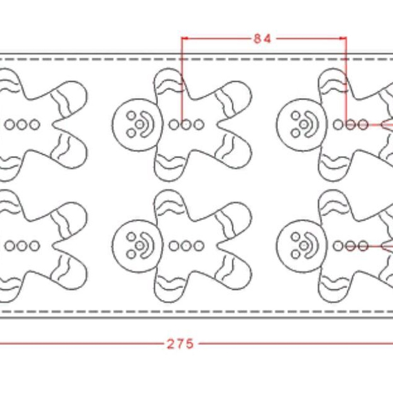 459 | Форма для шоколадных изделий (275*135 мм)
