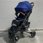 Прогулочная коляска D200 Синий текстиль полный комплект