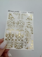 Слайдеры для педикюра фольгированные Арт. PF-004G