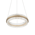 SL383.203.01 Светильник подвесной ST-Luce Золотистый/Золотистый, Прозрачный LED 1*34W 3000K