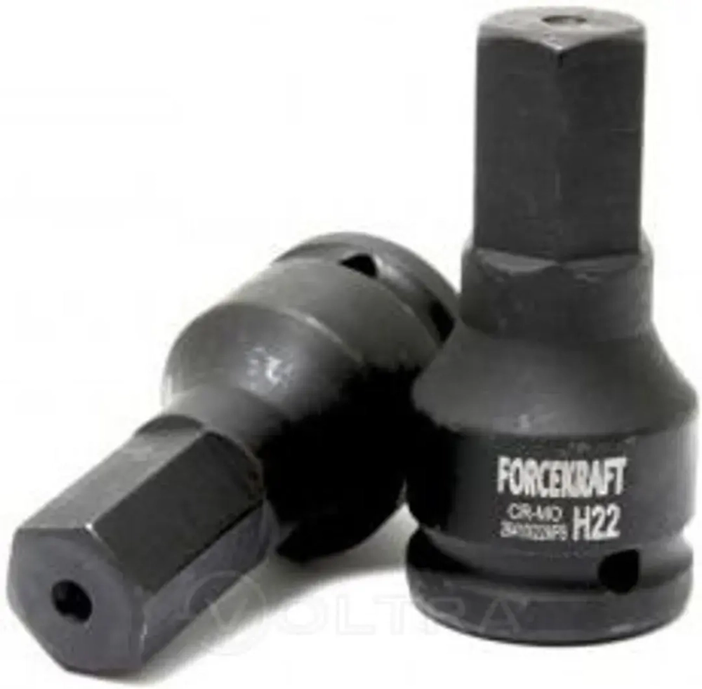 Головка-бита ударная 6-гранная 38мм,3/4'' FORCEKRAFT FK-26410038MPB