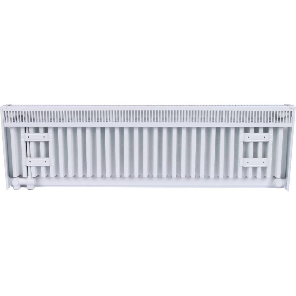 Радиатор панельный профильный ROMMER Ventil тип 11 - 300x1000 мм (подключение нижнее, цвет белый)