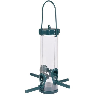 Кормушка для птиц, уличная, 22,5 см Д х 22,5 см Ш х 34,6 см В, пластик, Flamingo