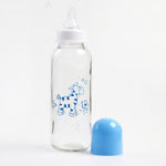 4477639 Бутылочка для кормления 250 мл., стекло, цвет МИКС