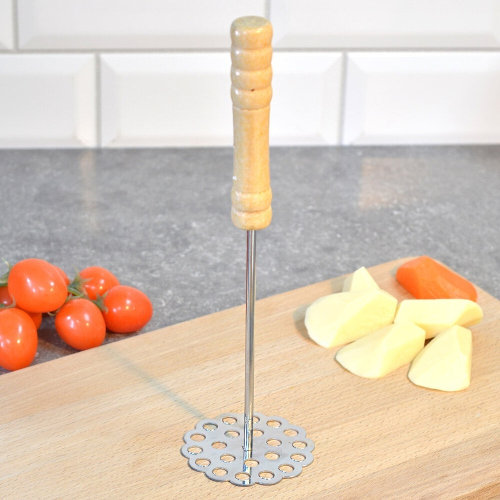 Картофелемялка с деревянной ручкой, MC-2210009