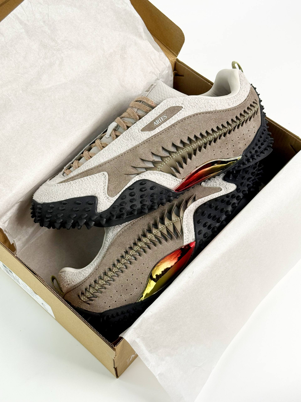 Кроссовки Puma x Aries Monstro #B169 (беж.)