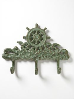 Iron Garden Вешалка настенная Штурвал, 3 крючка