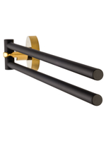 Полотенцедержатель поворотный WONZON & WOGHAND MAJESTIC, Черный/Золото (WW-9231)