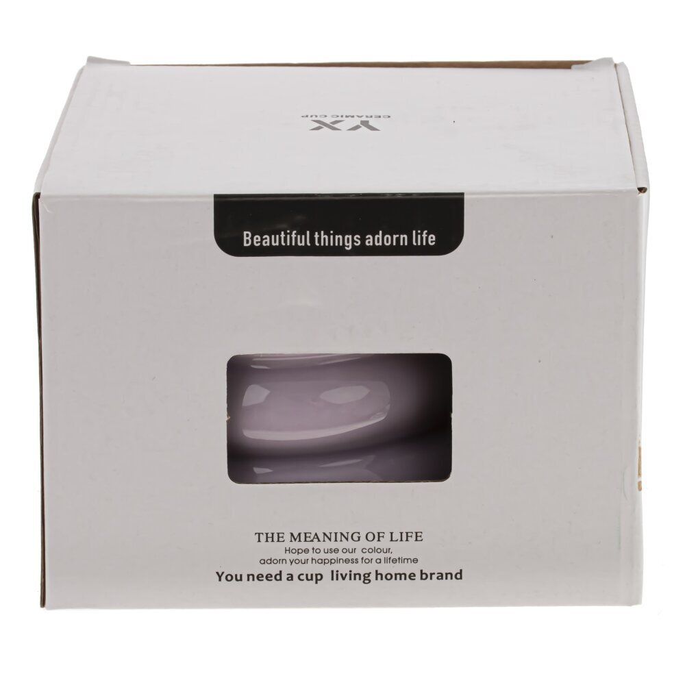 GAEM Кружка с крышкой и ложкой, 420 мл, L9,5 W9,5 H8 см, 4в.