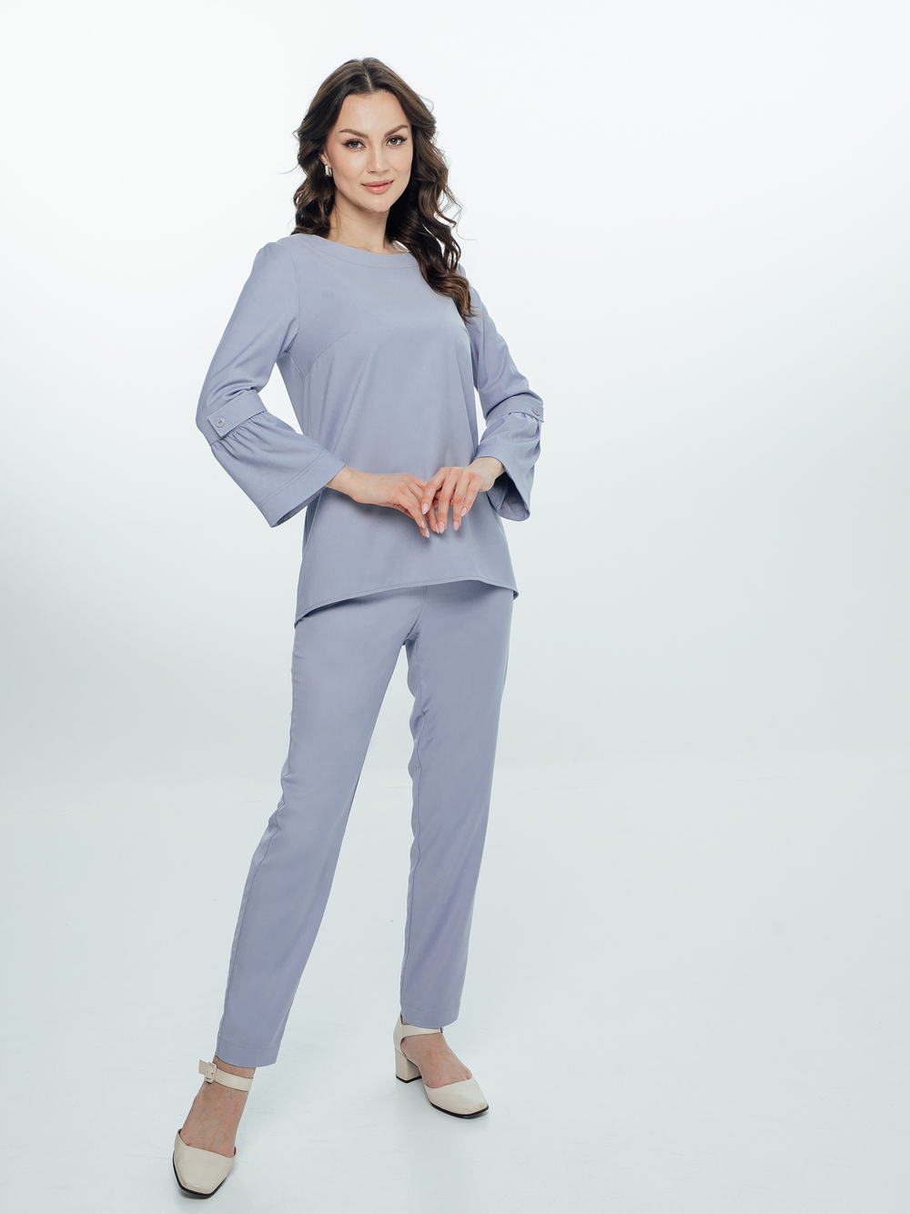 Блуза медицинская женская | Бл-349 3/4 либерти люкс