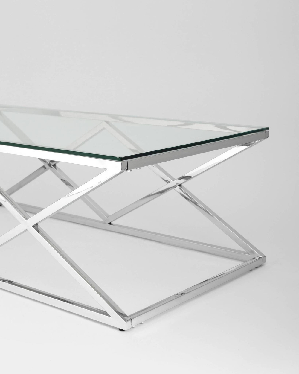 Журнальный стол 120*60 ИНСИГНИЯ серебро